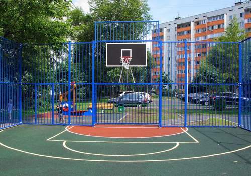 Забор Protect для баскетбольной площадки в Ишиме